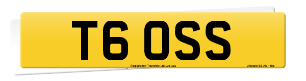 Registration number T6 OSS